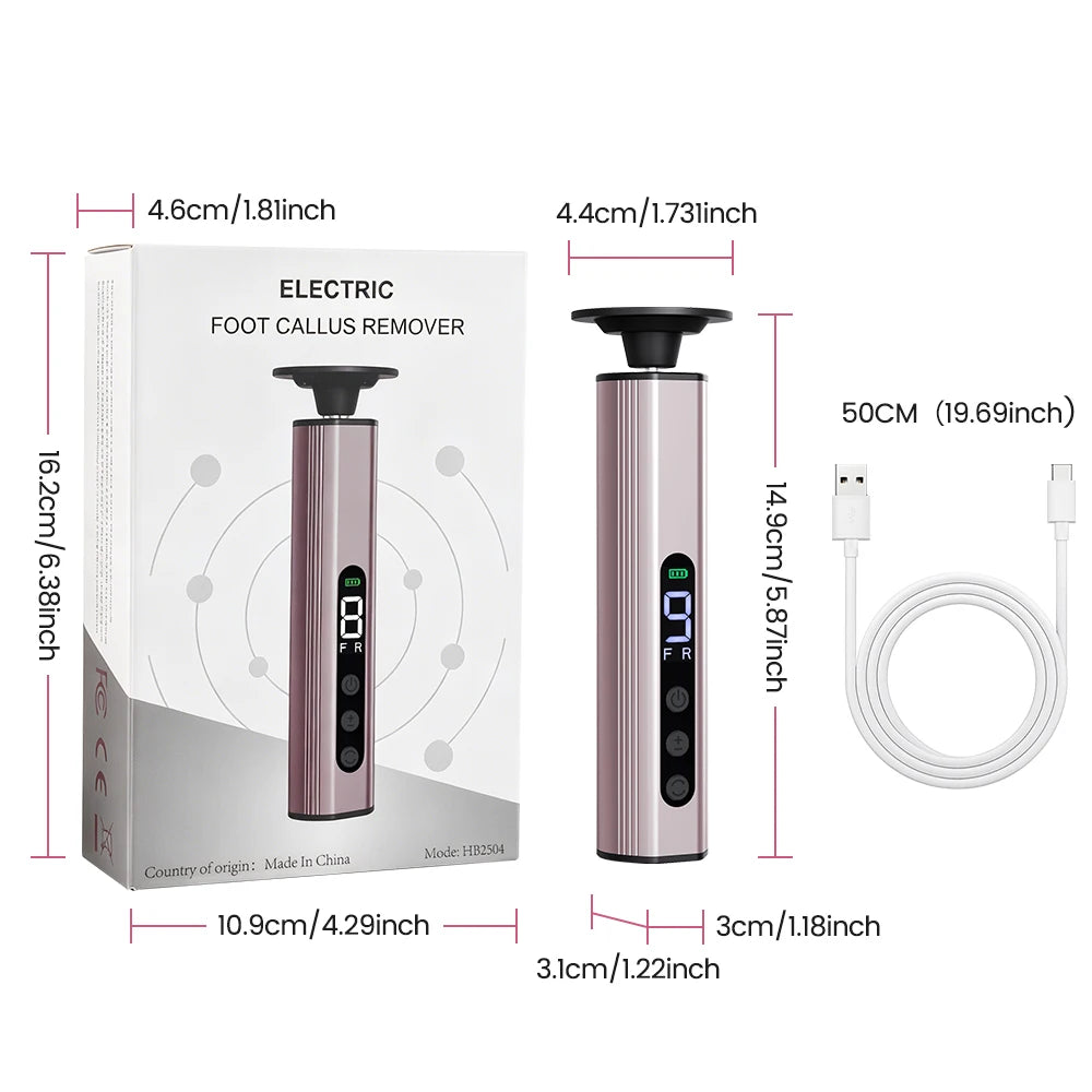 Electric Rechargeable Foot Callus Remover with 9 Speed Settings - 15