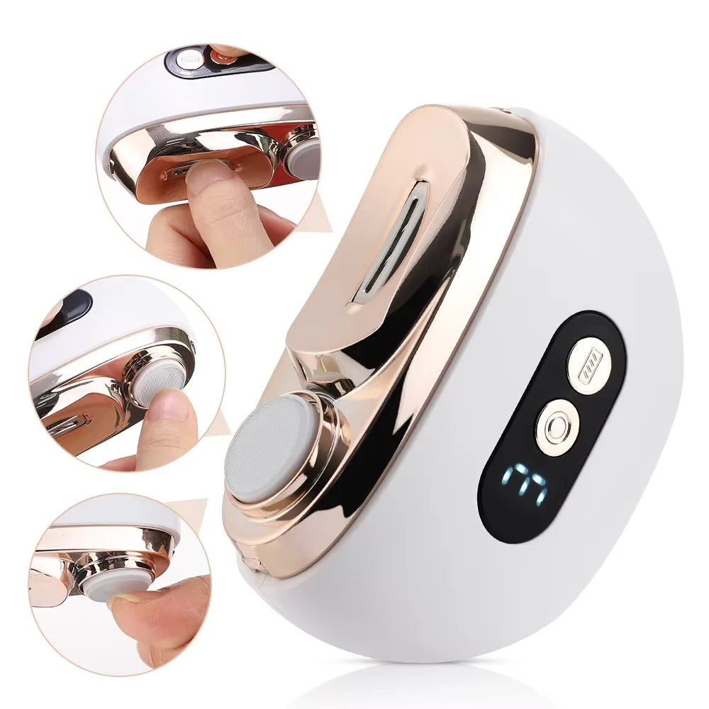 Automatic Electric Nail Clipper with LED Light for All Ages - 22