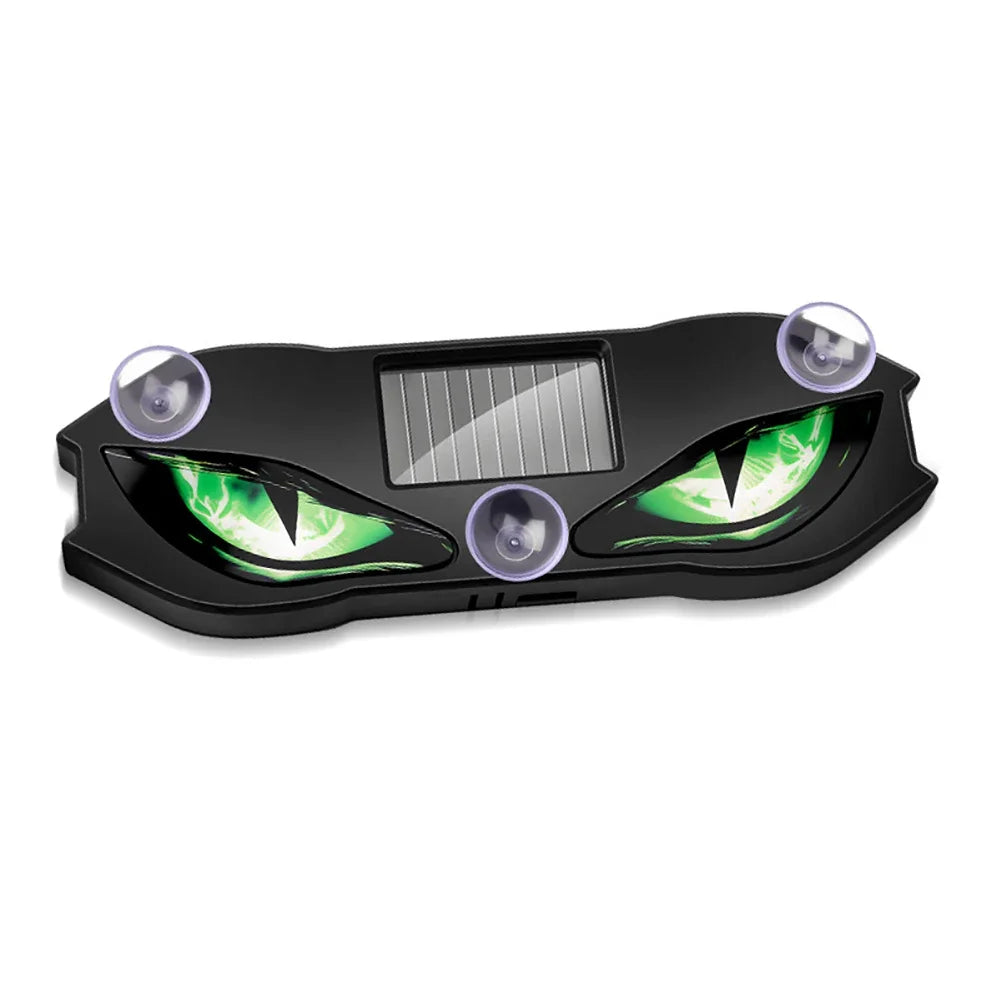 Solar Powered Demon Eye Car Window Warning Light