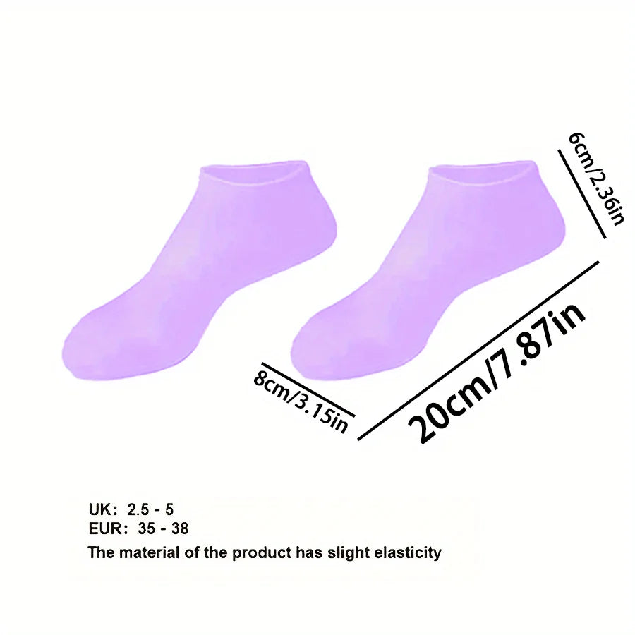 Silicone Moisturizing Socks for Dry Cracked Feet