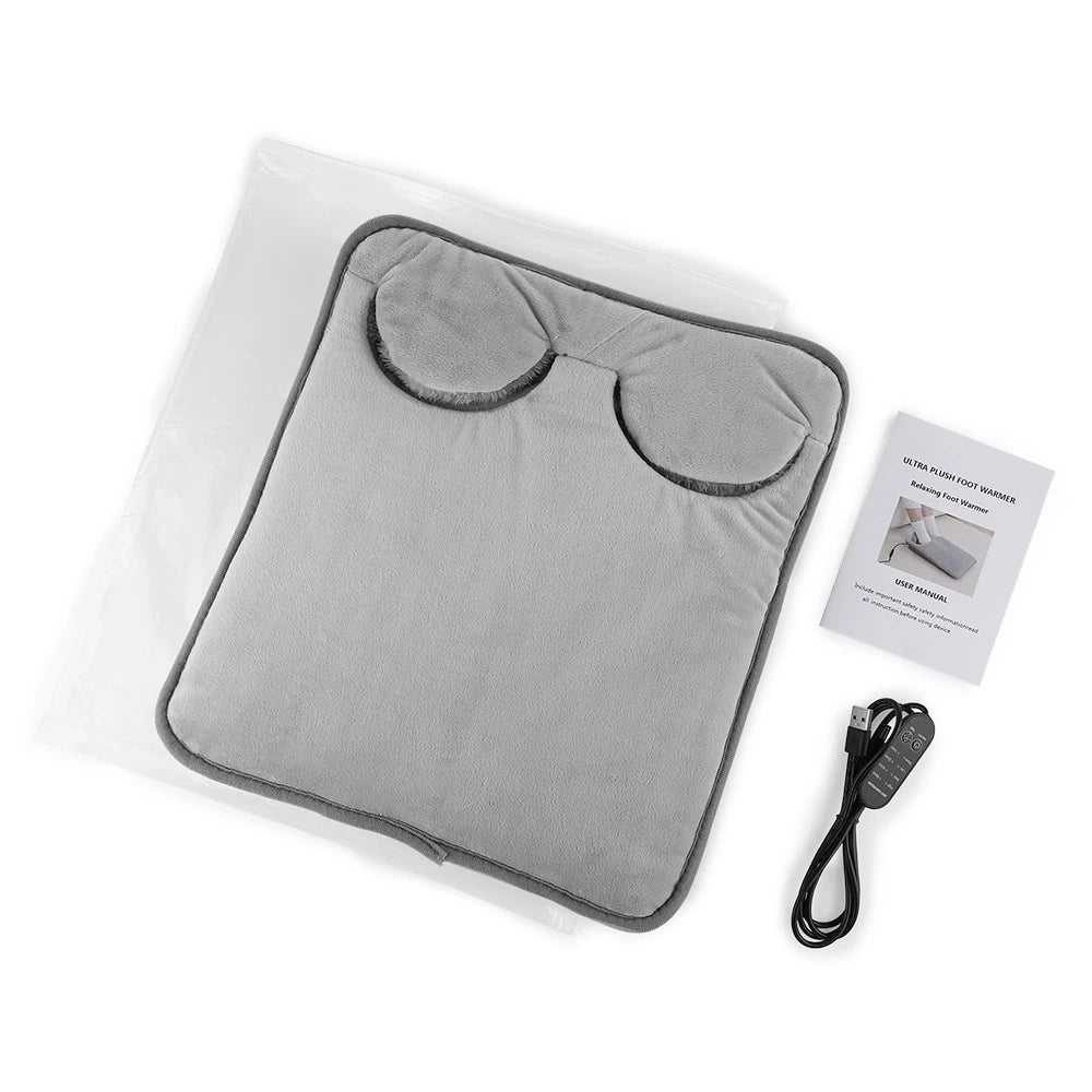 Electric Heated Foot Warmer with 4-Level Temperature and Timer