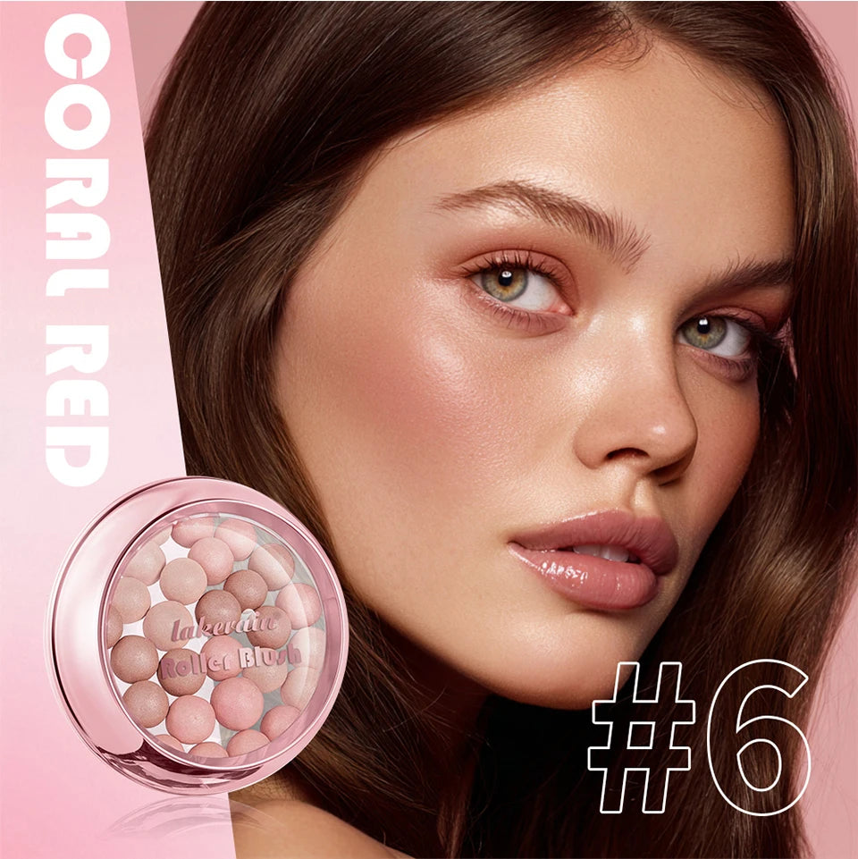 Long-Lasting Shimmering Spherical Powder Blush