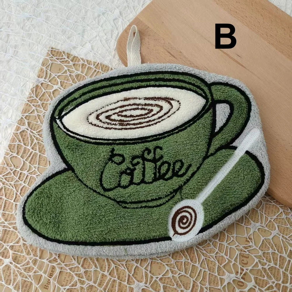 Quick-Drying Hanging Decorative Hand Towel for Kitchen and Bathroom - 16