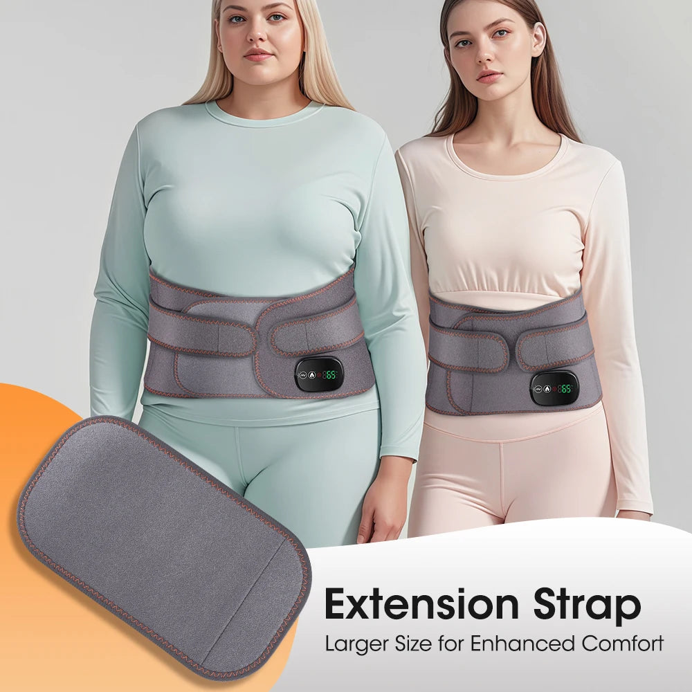 Heated Vibrating Waist Massage Belt for Back Pain Relief - 15