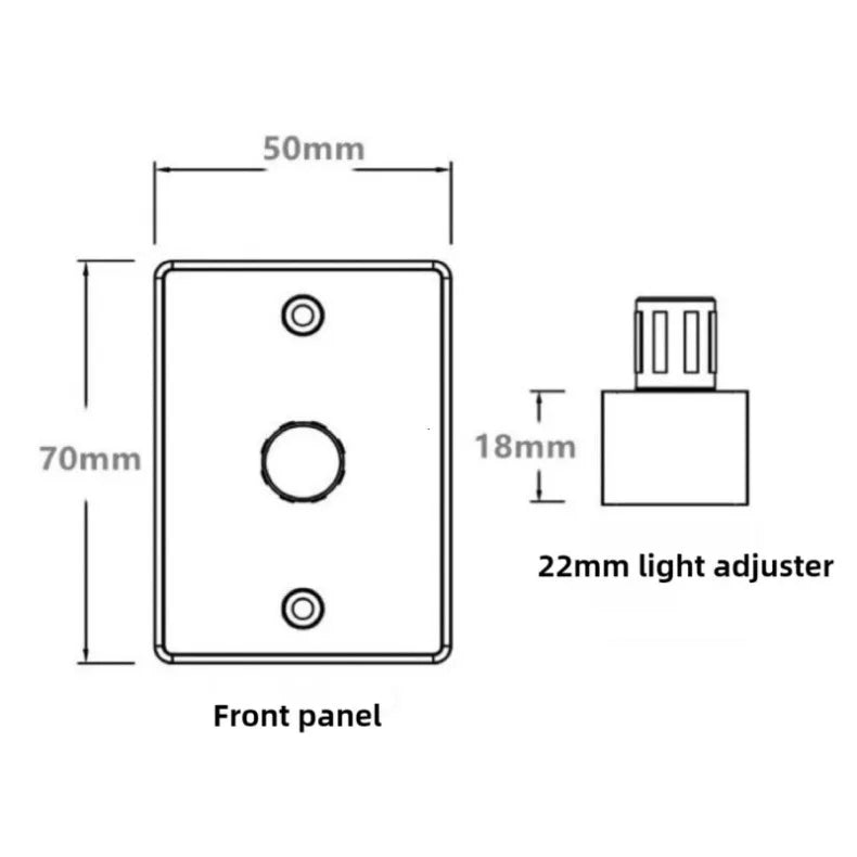12V Rotary LED Light Dimmer Switch for RV and Marine Lighting
