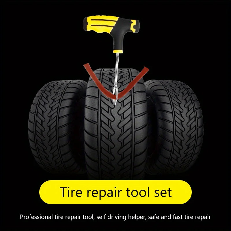 Emergency Tire Puncture Repair Tool Kit for Vehicles - 3