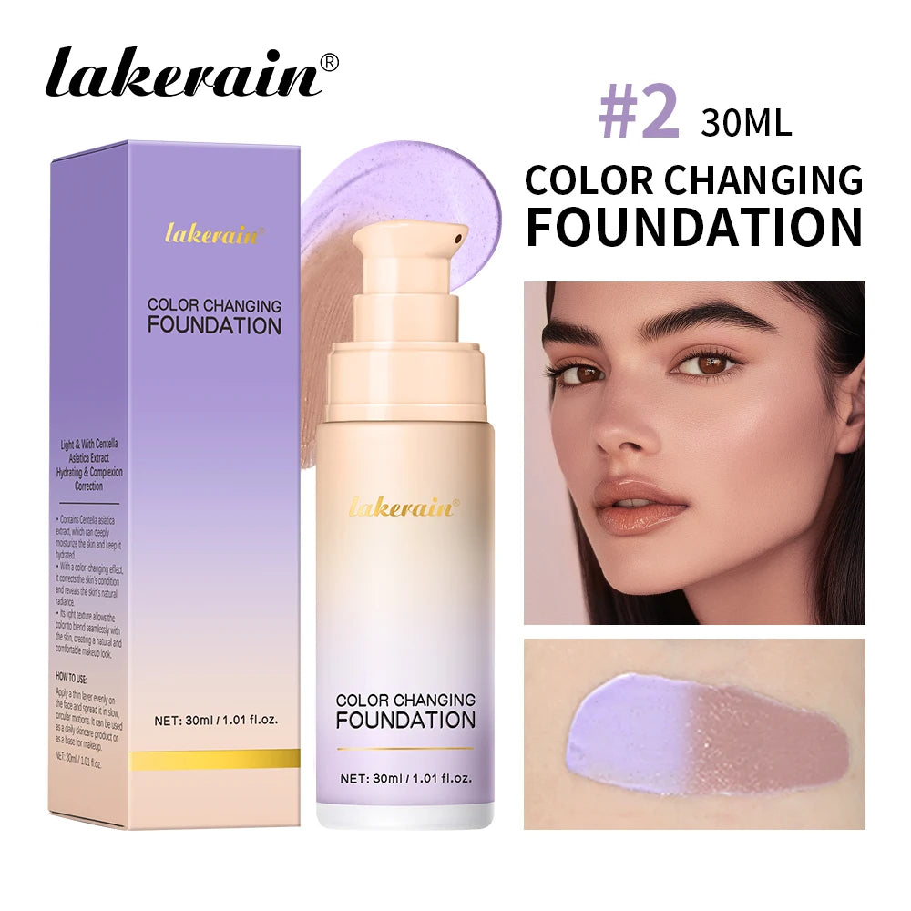 Color-Changing Liquid Foundation for Flawless Radiant Skin - 22