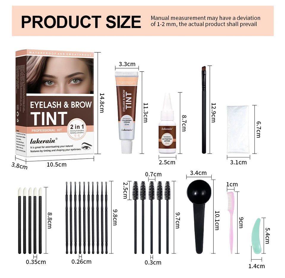 Professional Eyelash and Eyebrow Tinting Kit