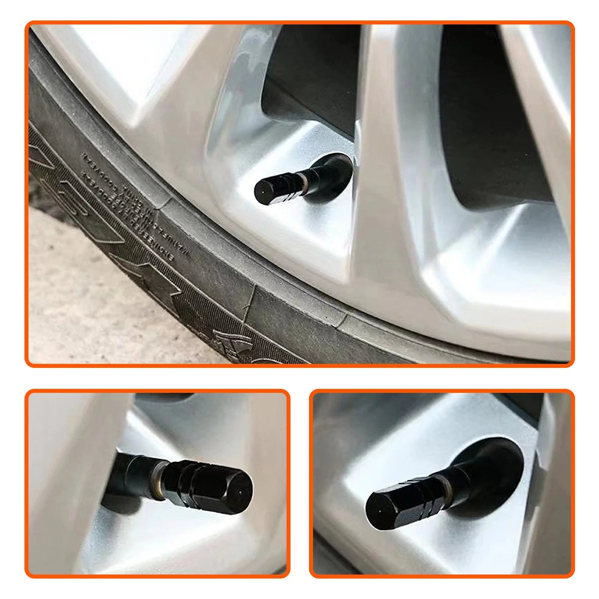 Universal Aluminum Alloy Tire Valve Stem Caps for Vehicles