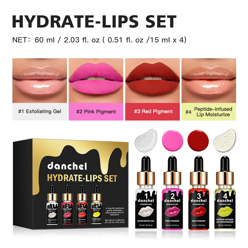 4-Step Complete Lip Care and Hydration Treatment Set