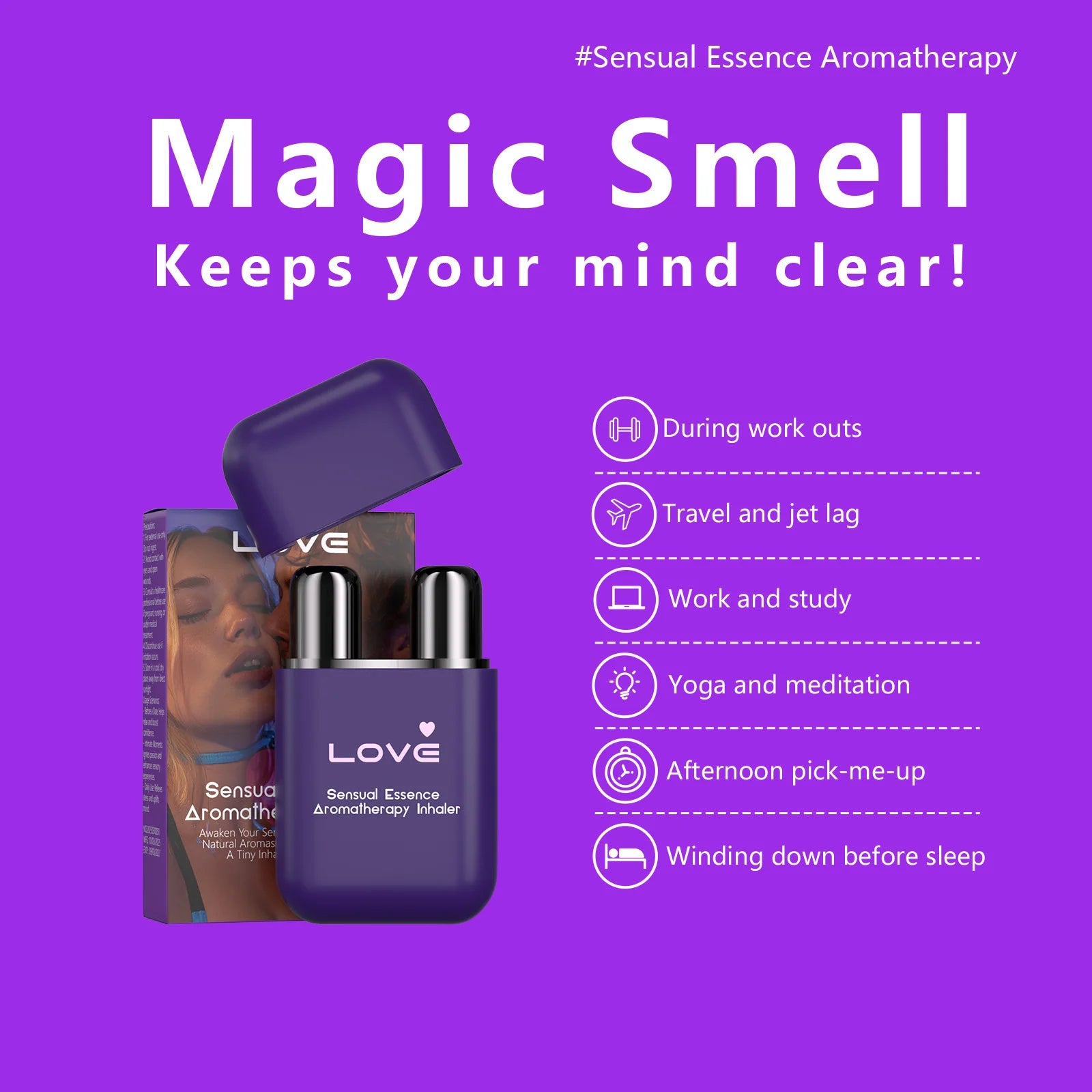 Double-Hole Refreshing Aromatherapy Nasal Inhaler Stick - 5