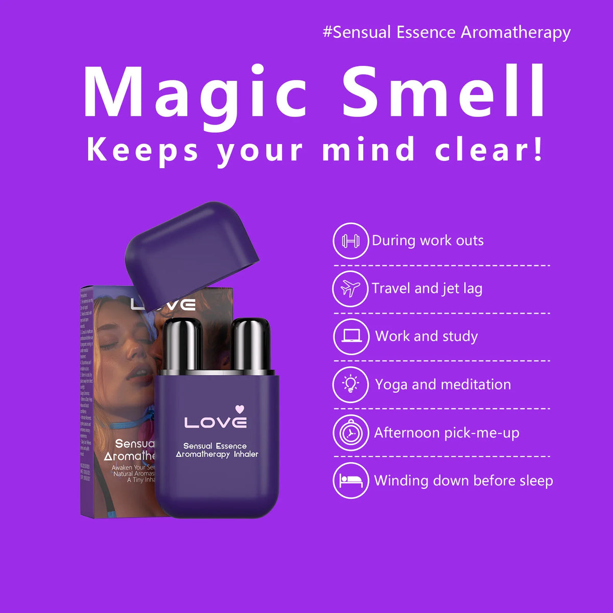 Double-Hole Refreshing Aromatherapy Nasal Inhaler Stick