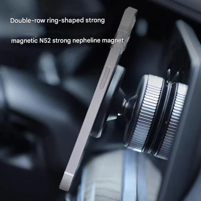 Magnetic Car Phone Mount with Vacuum Suction