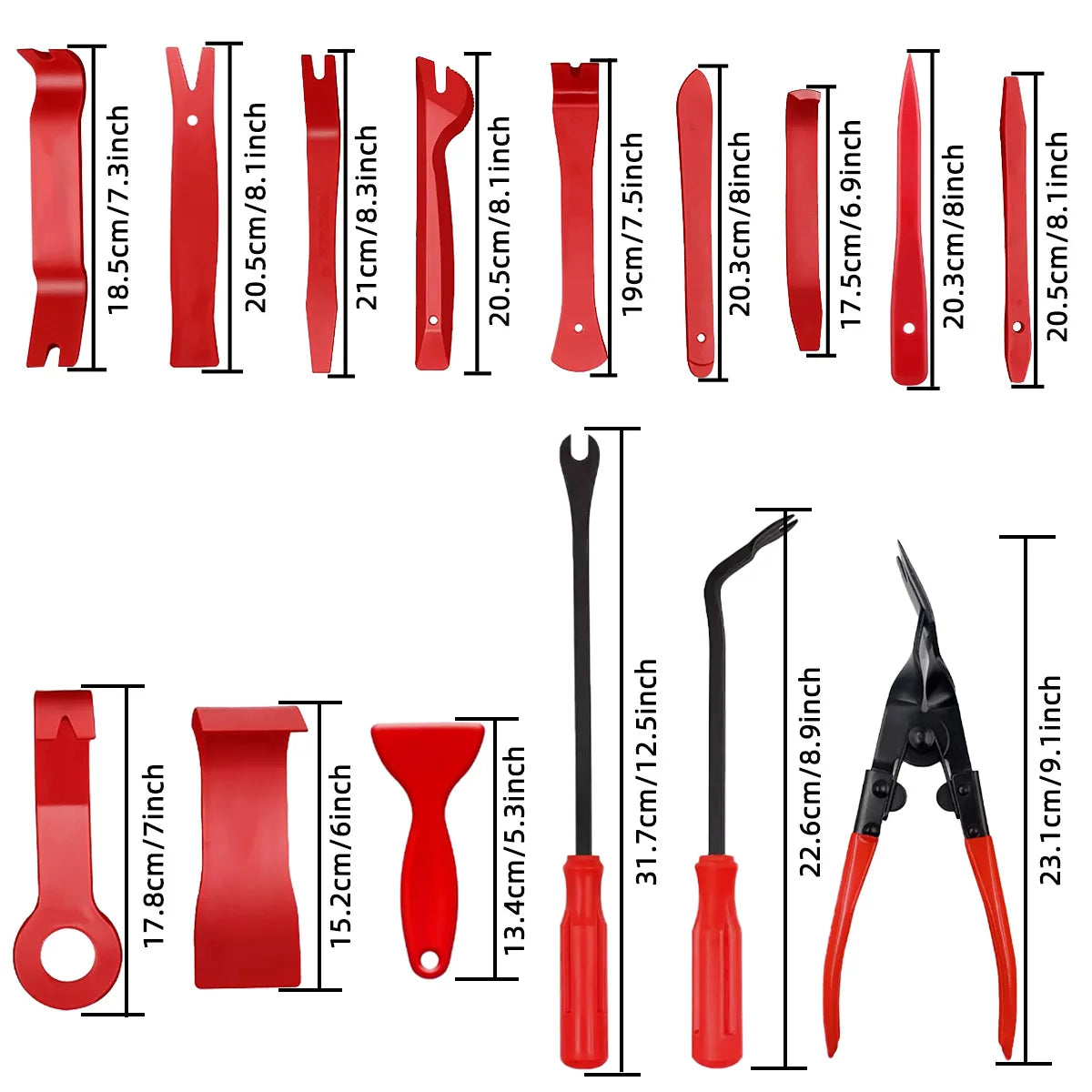 Automotive Interior Trim and Panel Removal Tool Set