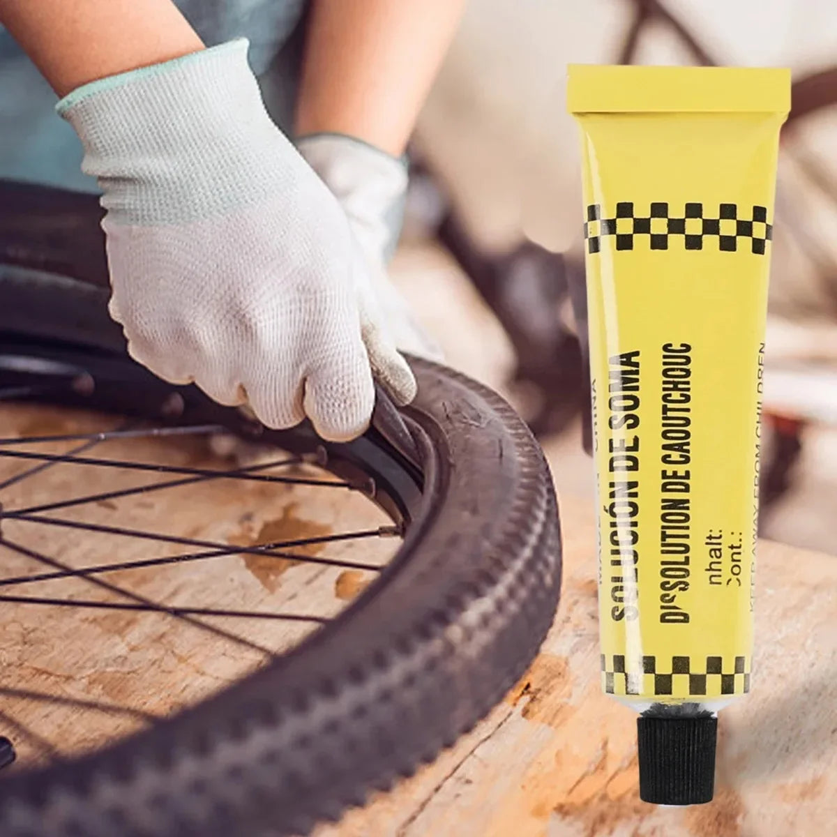 Heavy-Duty Rubber Tire Repair Adhesive for Vehicles