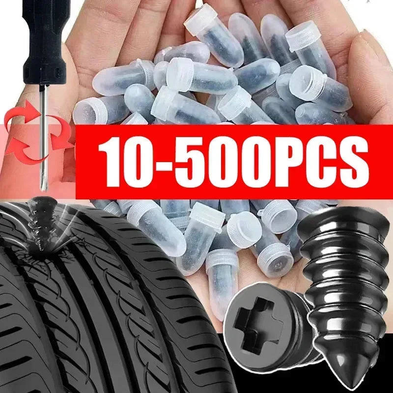 Universal Vacuum Tire Puncture Repair Rubber Nails - 8