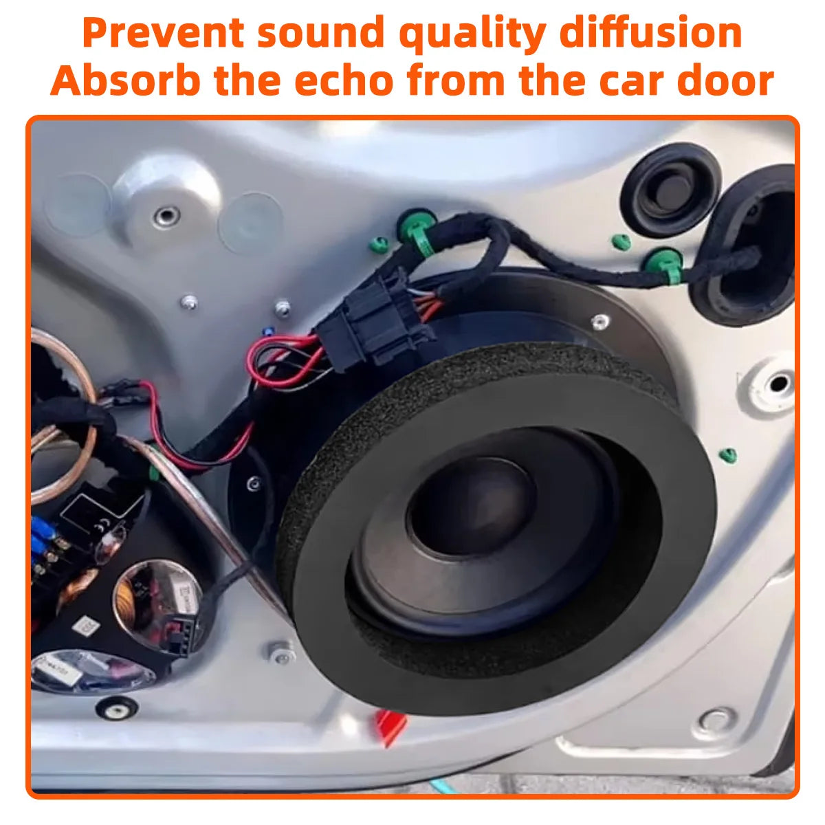 Car Speaker Sound Insulation Foam Ring for Audio Enhancement - 4