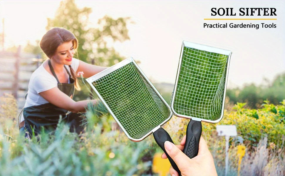 Handheld Garden Soil and Compost Sieve - 7