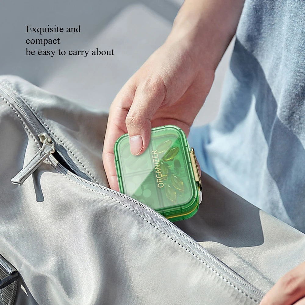 Moisture-Proof 7-Day Portable Travel Pill Organizer - 4