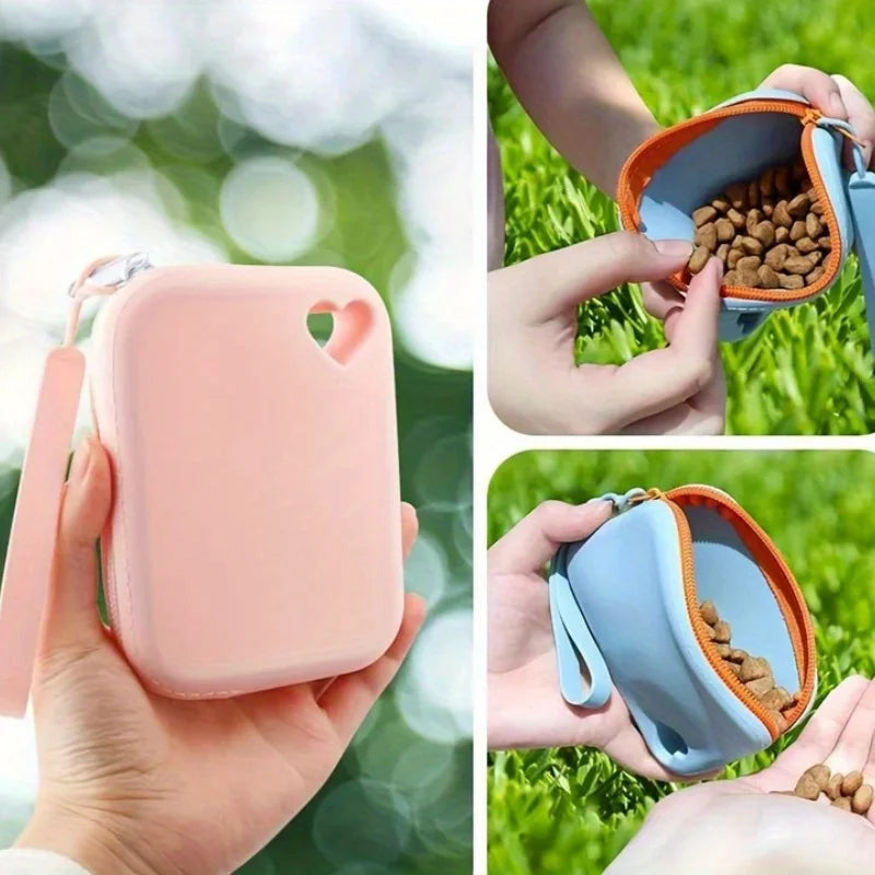 Portable Silicone Zipper Pouch for Small Accessories