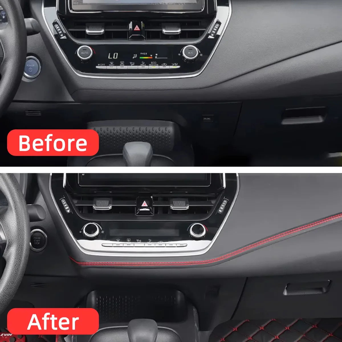 Self-Adhesive Car Interior Leather Decorative Dashboard Trim Strip - 2