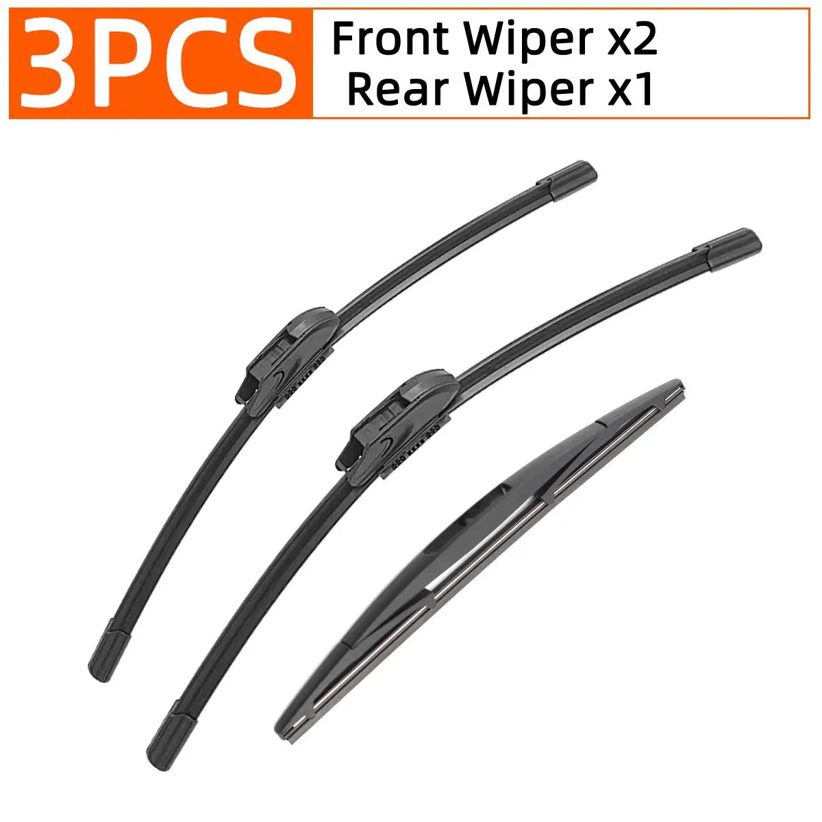 All-Season Front and Rear Windshield Wiper Blade Set - 11