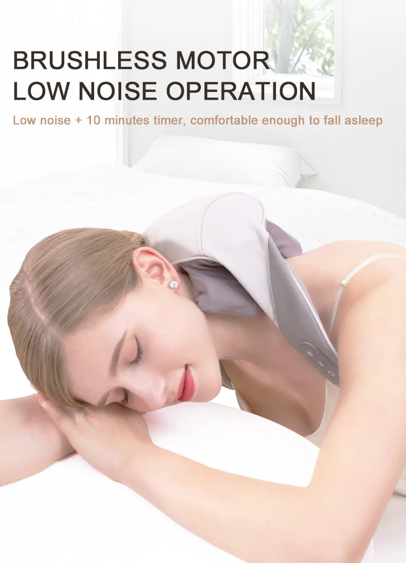 Wireless 6D Heated Neck and Shoulder Deep Tissue Massager - 14
