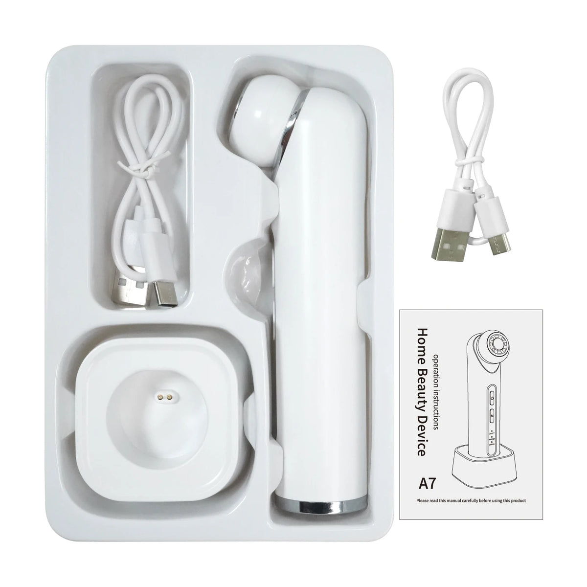 3-in-1 LED Photon Eye Facial Massager for Puffiness and Fine Lines
