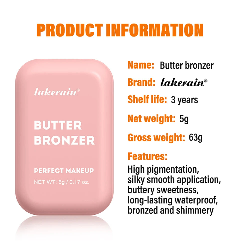 Waterproof Butter Bronzer for Face Contouring