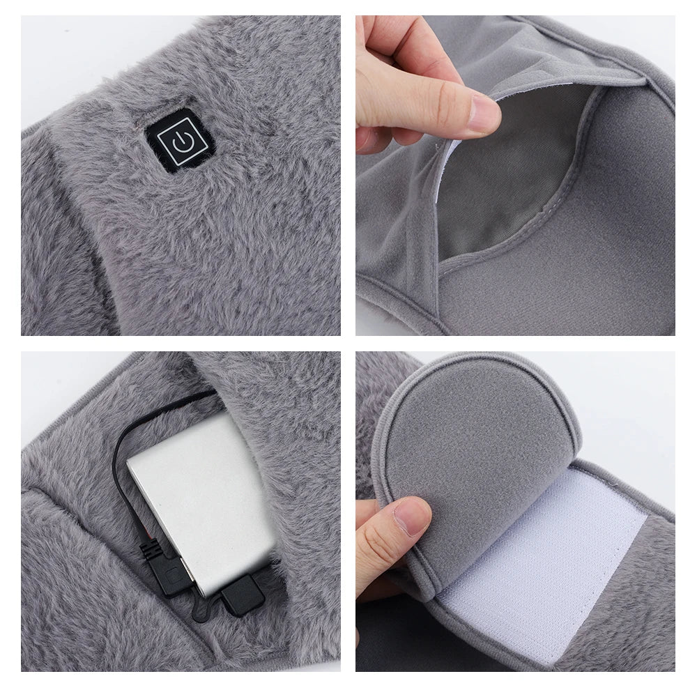 Electric Heating Pad Wrap for Back and Abdomen Pain Relief