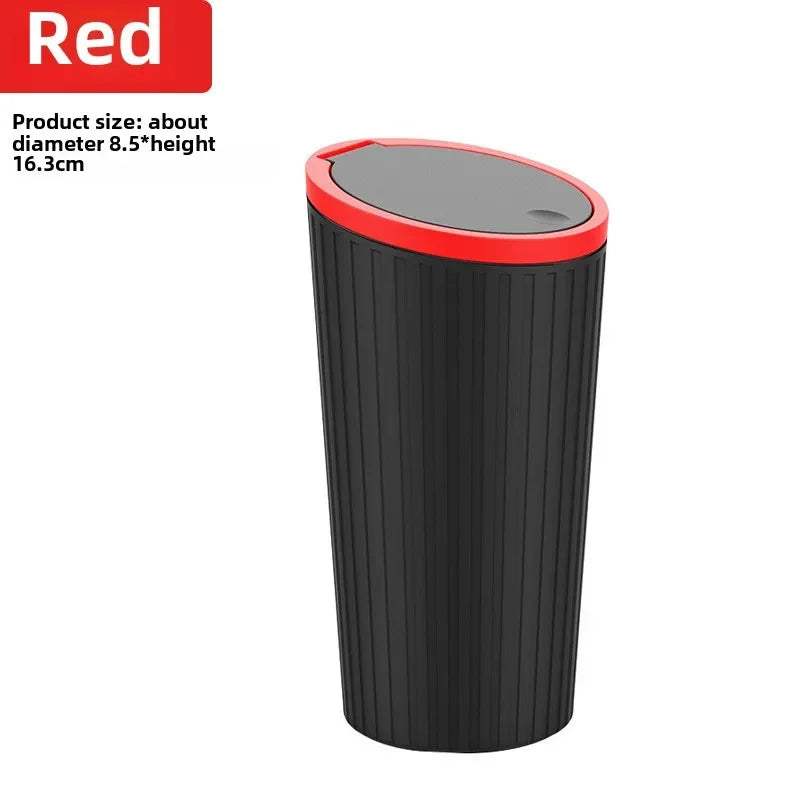 Portable Car Trash Bin Auto Garbage Can Interior Organizer Storage Bucket