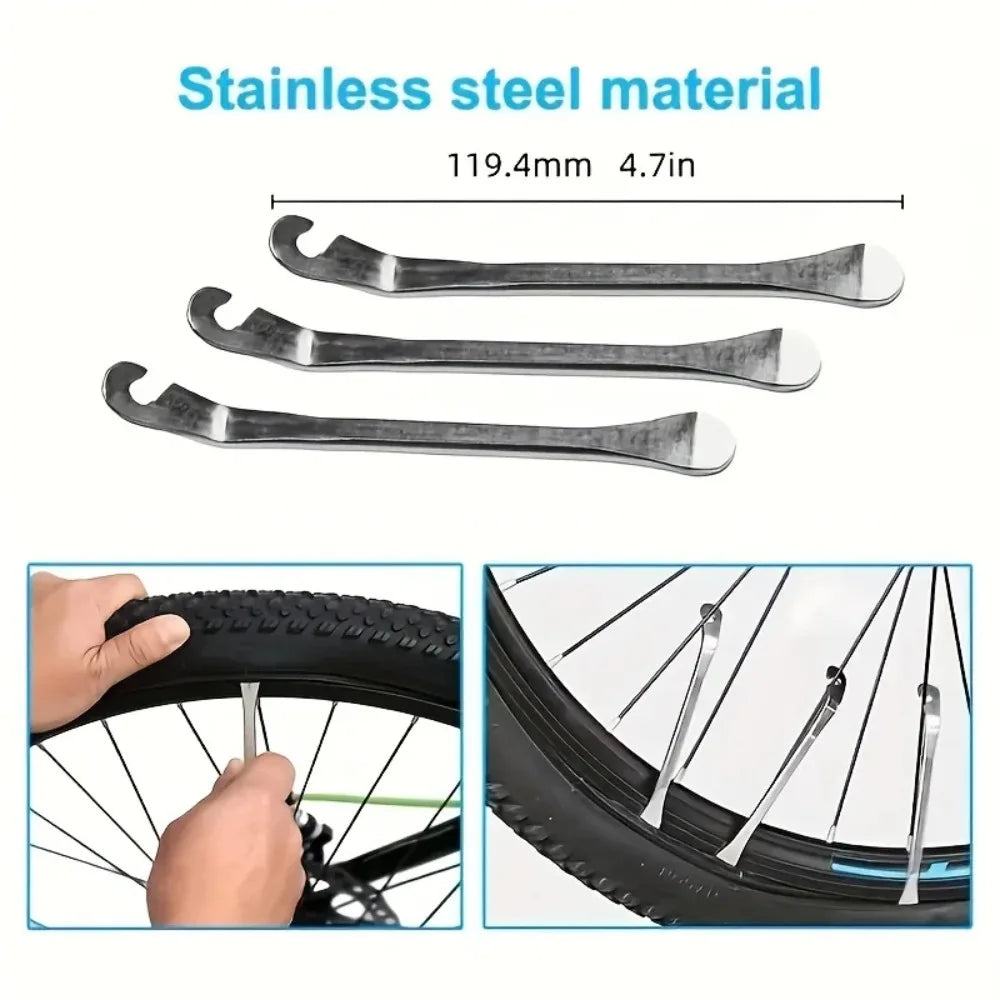 Portable Emergency Bike Tire Repair Kit with Pump