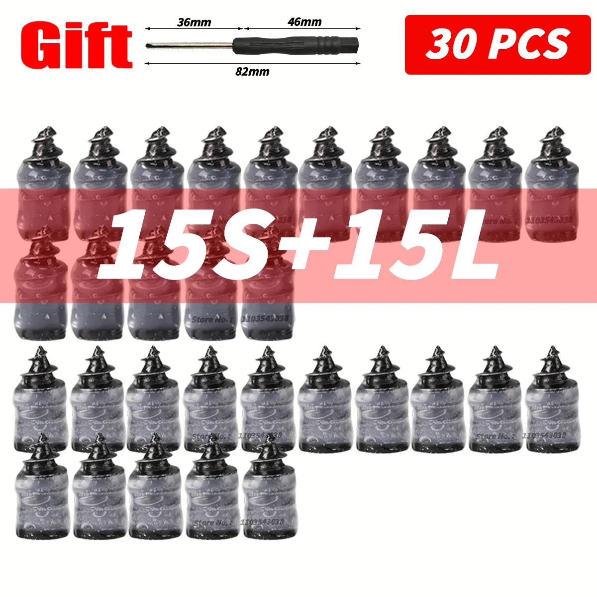 Universal Tubeless Tire Puncture Repair Nails - 14