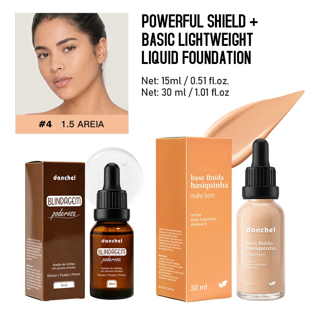 Liquid Foundation and Primer Makeup Set - 22