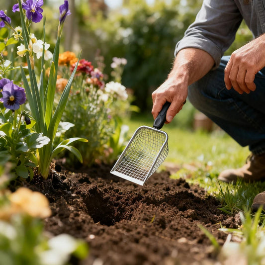 Handheld Garden Soil and Compost Sieve