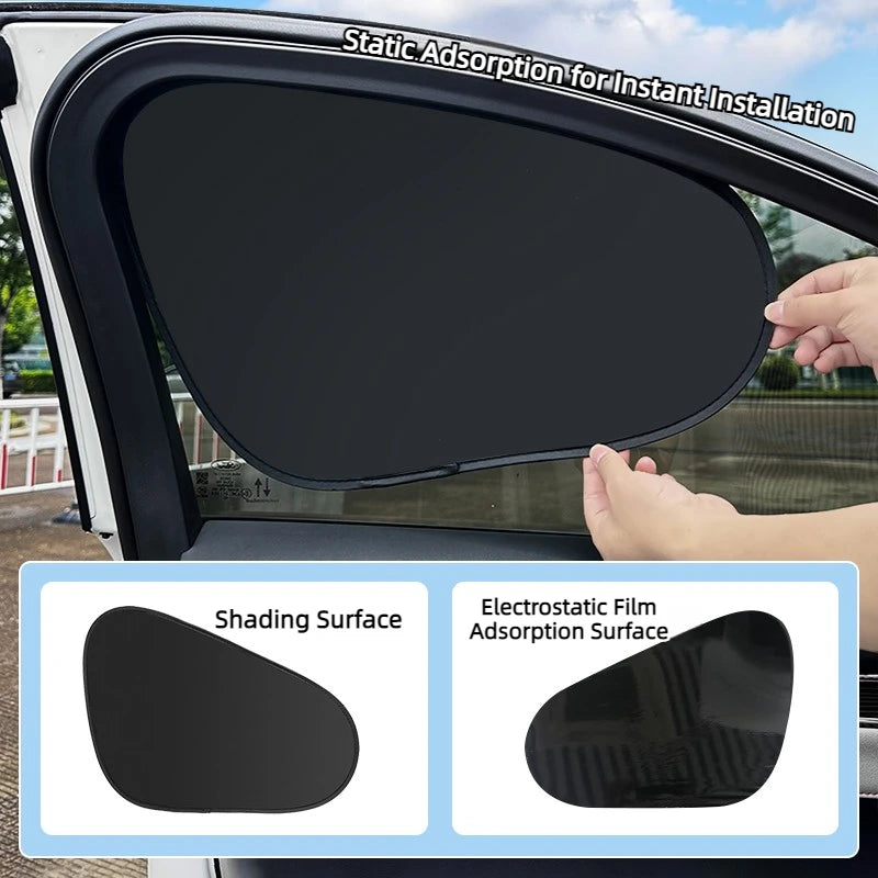 Foldable Electrostatic Car Window Sun Shade for UV Protection - 2