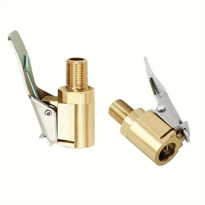 Brass Locking Tire Inflator Air Chuck Adapter - 6