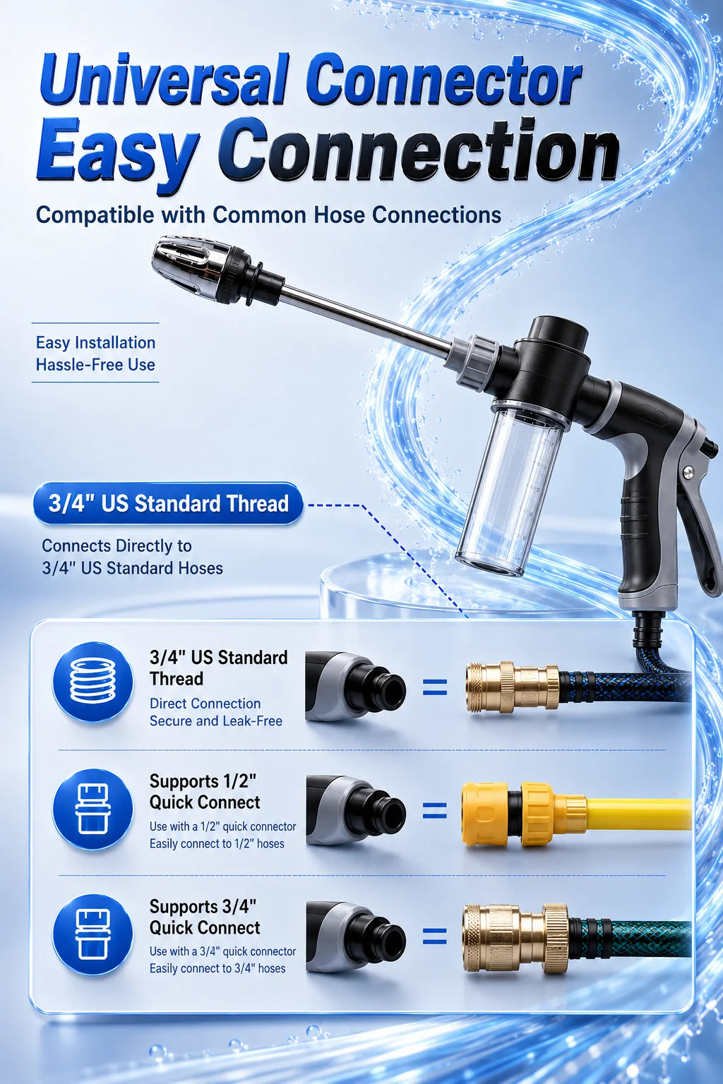 High-Pressure Foam Car Wash Sprayer Nozzle - 12