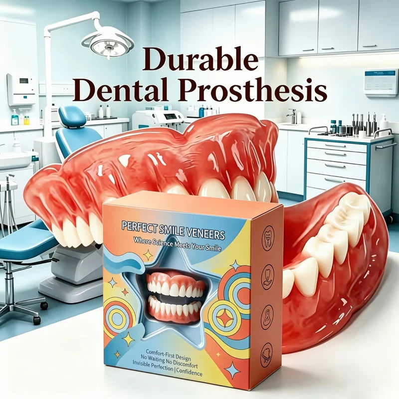 Comfortable Silicone Cosmetic Dentures for Instant Smile Restoration - 6