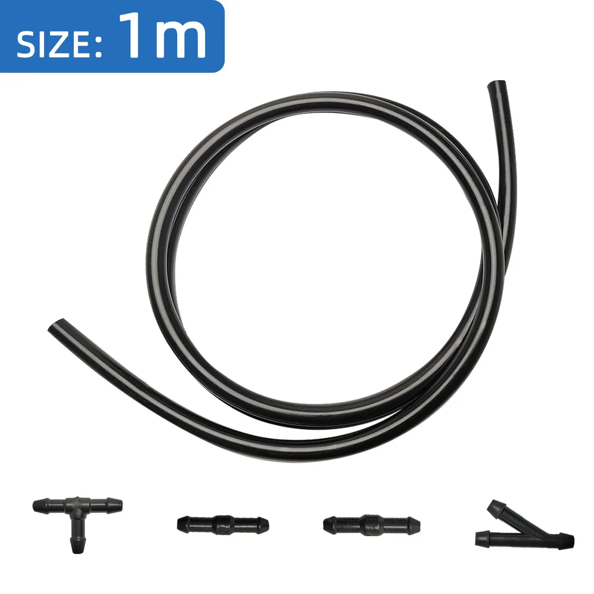 Universal Windshield Wiper Washer Hose Kit with Connectors - 7