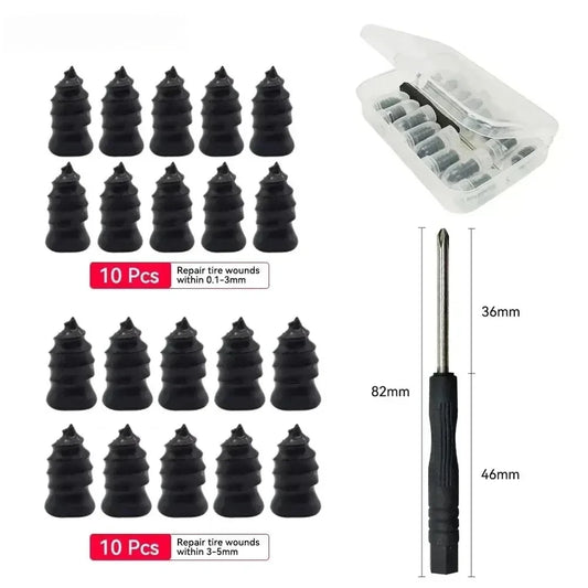 Universal Tubeless Tire Repair Nail Set for Car and Motorcycle