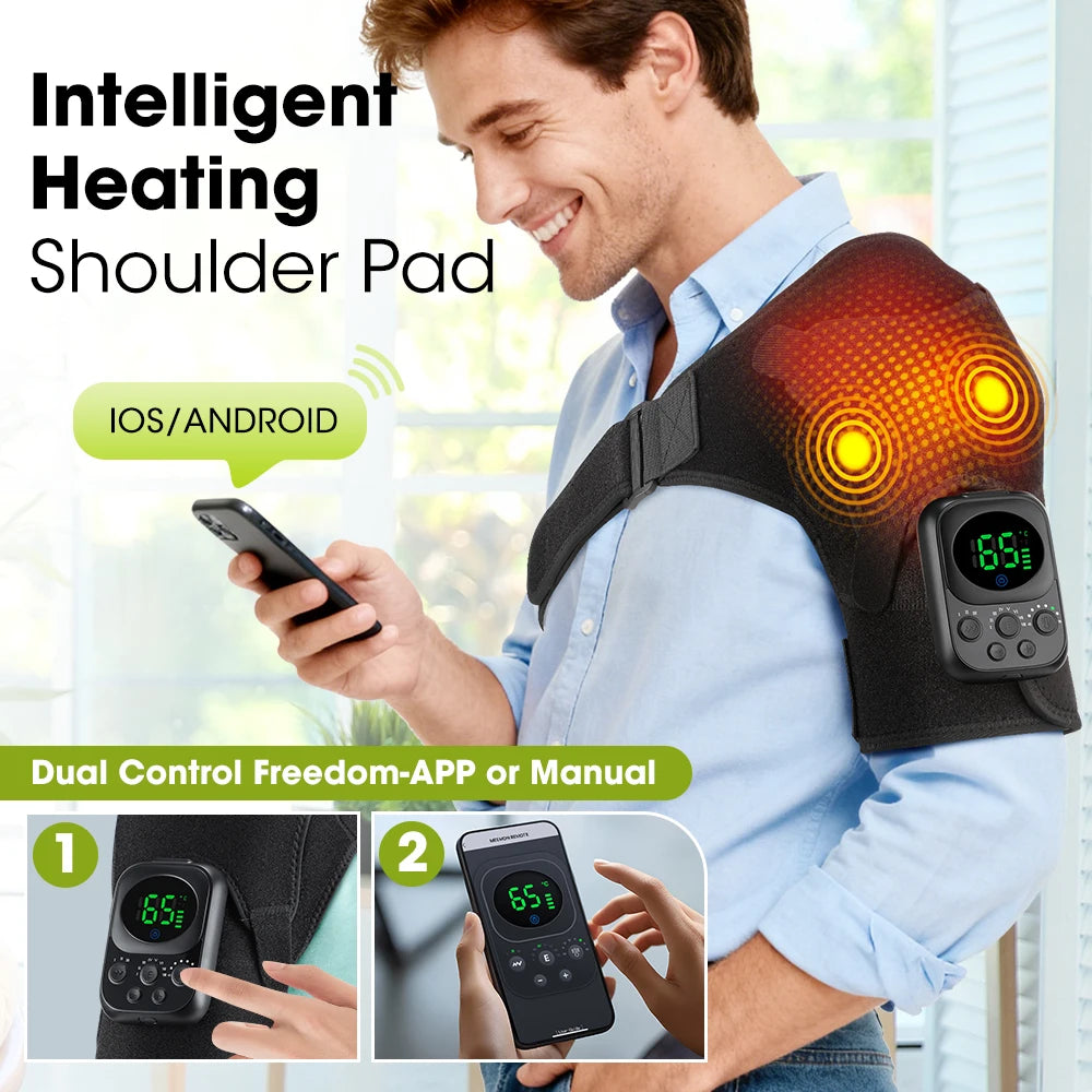 Wireless Smart Shoulder Heating Massager with Vibration