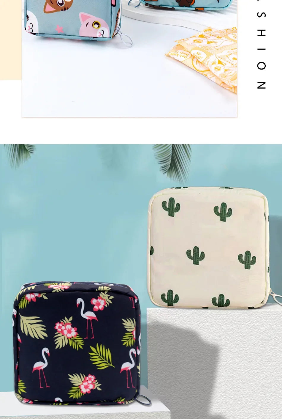Portable Multi-Functional Sanitary Napkin and Travel Storage Pouch - 13