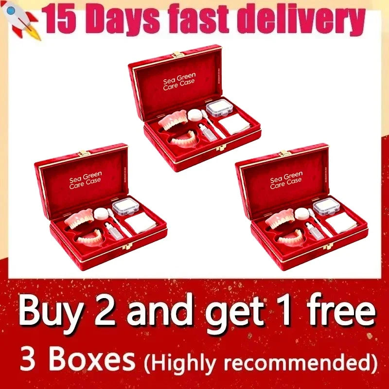 Full Mouth Soft Silicone Cosmetic Dentures Set