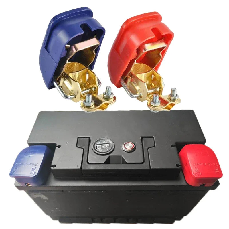 Quick Release Car Battery Terminal Connectors Positive Negative Pair