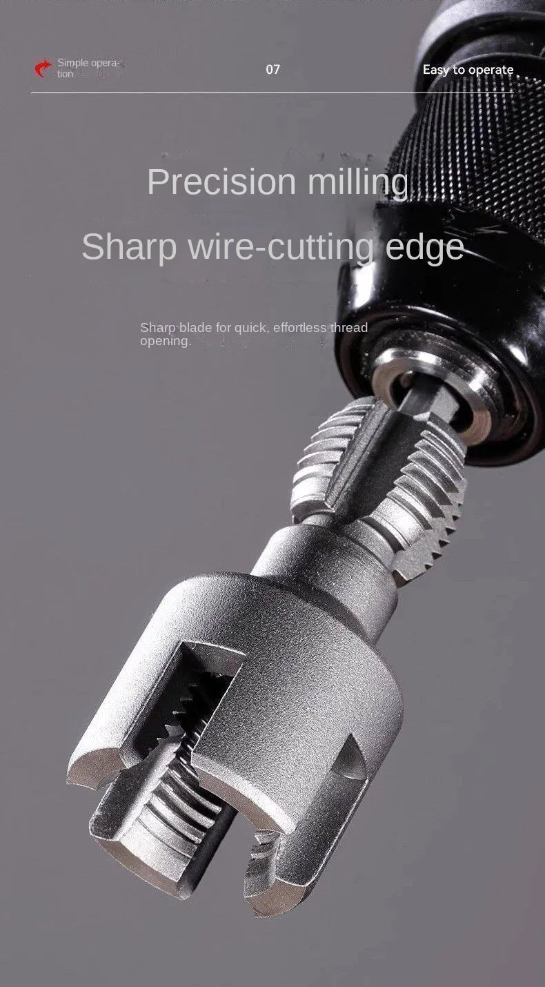 Electric Drill Pipe Threading Tool for PVC Pipes