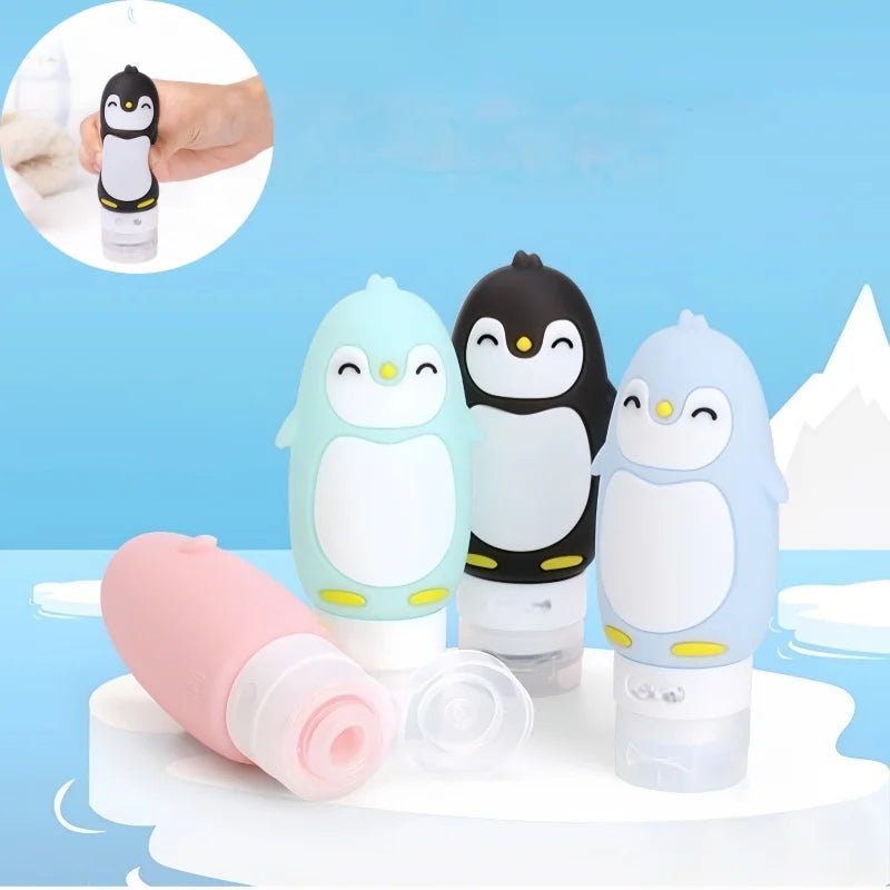 Cartoon Penguin Travel Bottle for Toiletries - 1