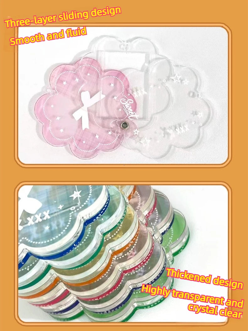 Acrylic Photo Frame Keychain for 1-Inch Mini Photos - 7