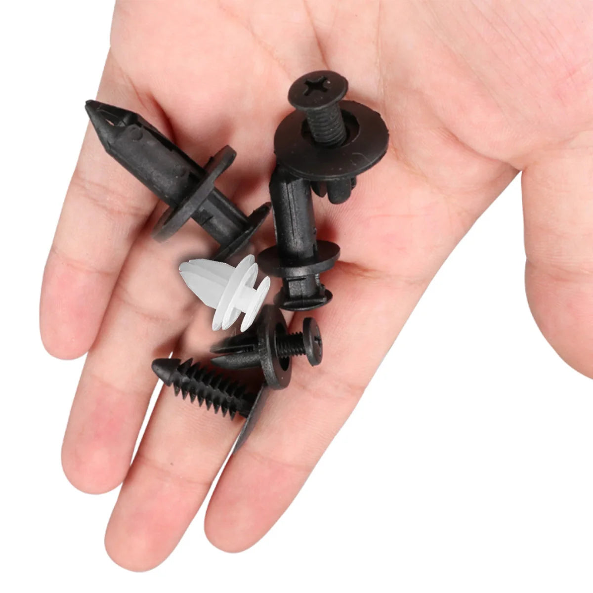 Universal Car Bumper and Trim Fastener Retainer Clip Set