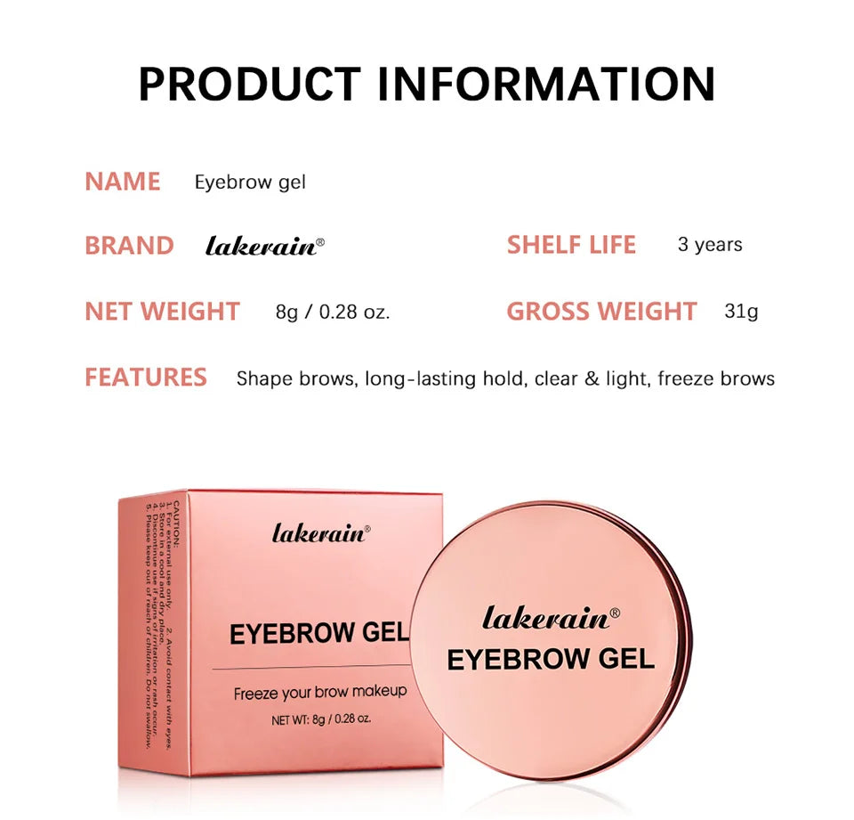 Waterproof Transparent Eyebrow Styling Gel for Natural Lifted Brows - 15